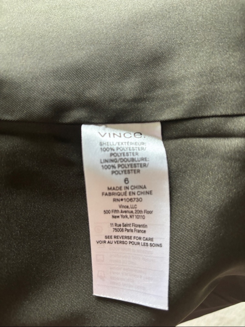Vince Olive Green Single-Button Tailored Blazer - Picture 5 of 5